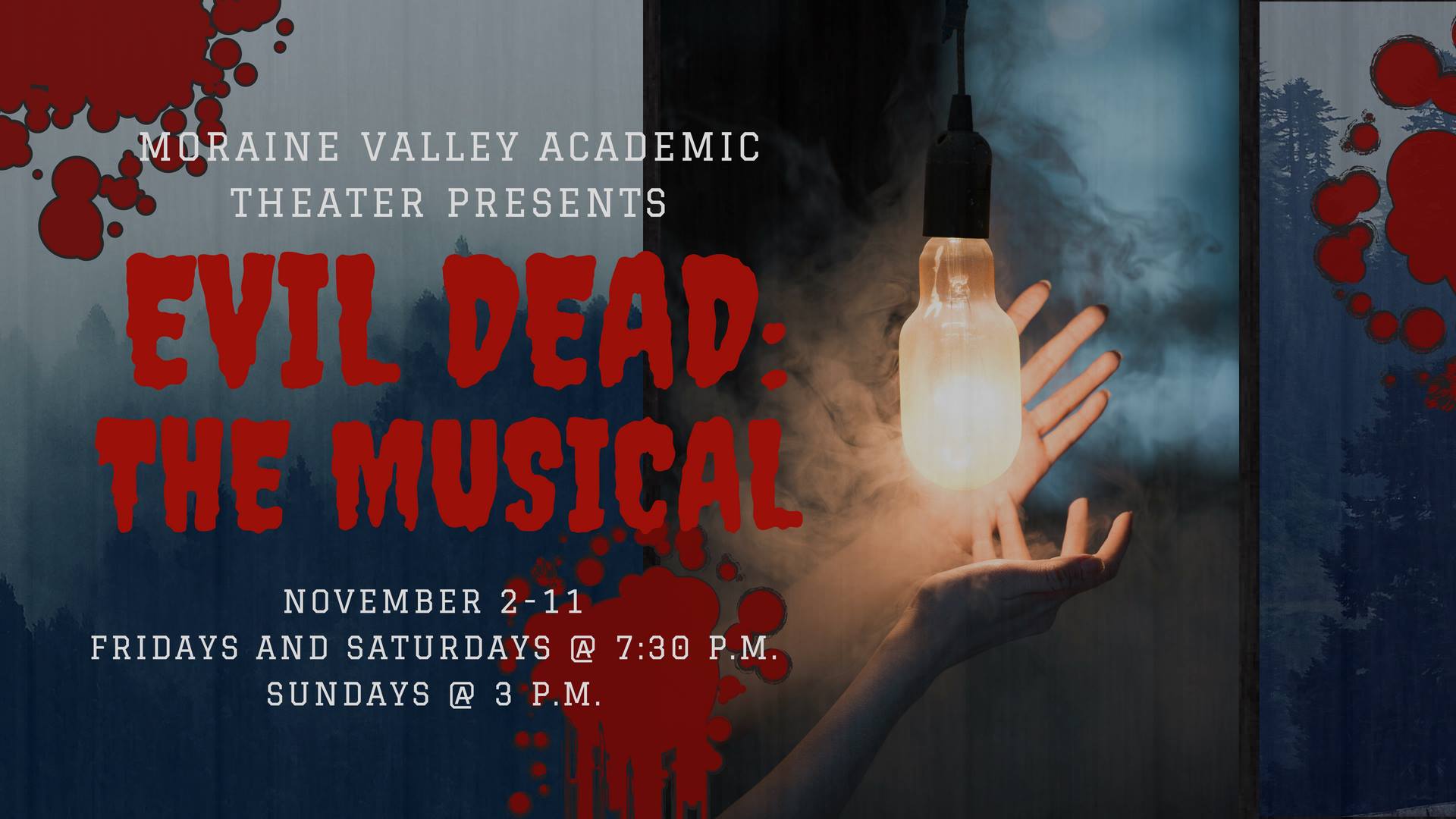 Nov 9-11 Evil Dead: The Musical (Palos Hills, IL)