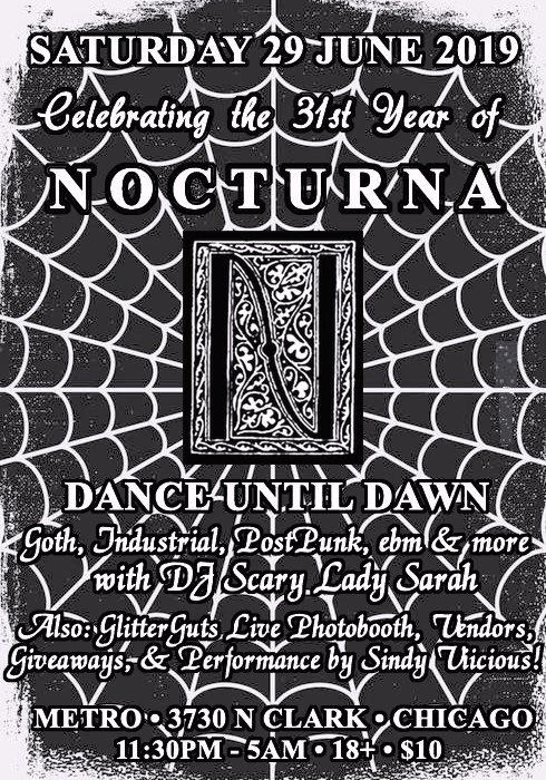 JUN 29 – Nocturna 31st Anniversary; DJ SLS & Much More! (Chicago)