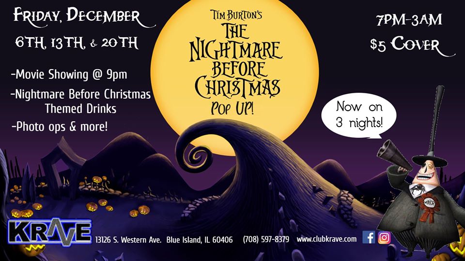 DEC 6 – Nightmare Before Christmas Pop Up Event