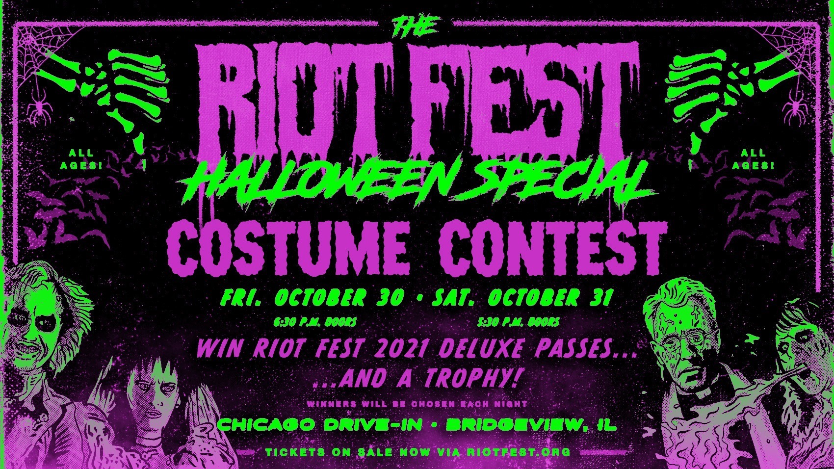 OCT 30 – 31 RIOT FEST Halloween Special Costume Contest